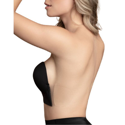 Bye-Bra Bra Without Handles Shape U Black Cup D | Niks.fi verkkokauppa