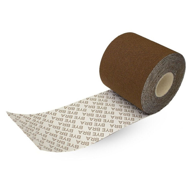 Bye-Bra Body Tape 5 M X 6.5 Cm + 3 Pairs Of Nipple Covers Brown | Niks.fi verkkokauppa