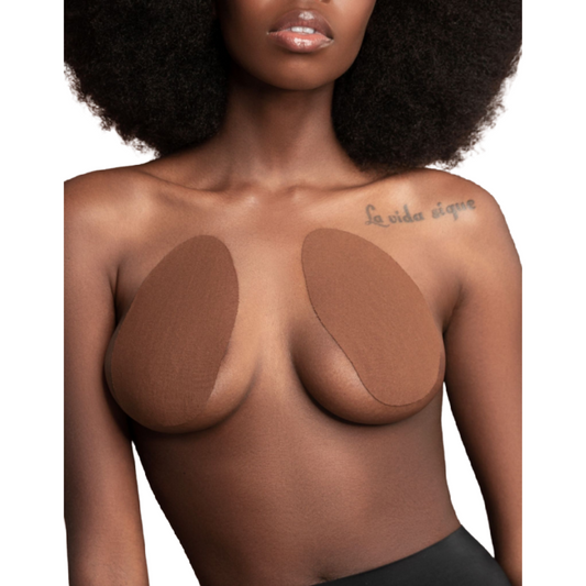 Bye-Bra Breasts Enhancer + 3 Pairs Of Satin Brown Cup A/C | Niks.fi verkkokauppa