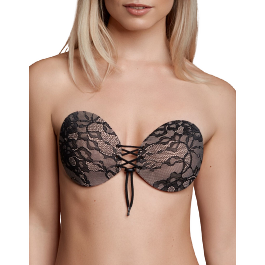 Bye-Bra Bra Adhesive Interlaced & Embroidery Cup D | Niks.fi verkkokauppa