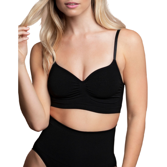 Bye-Bra Medium Control Bra Seamless Black Size L | Niks.fi verkkokauppa