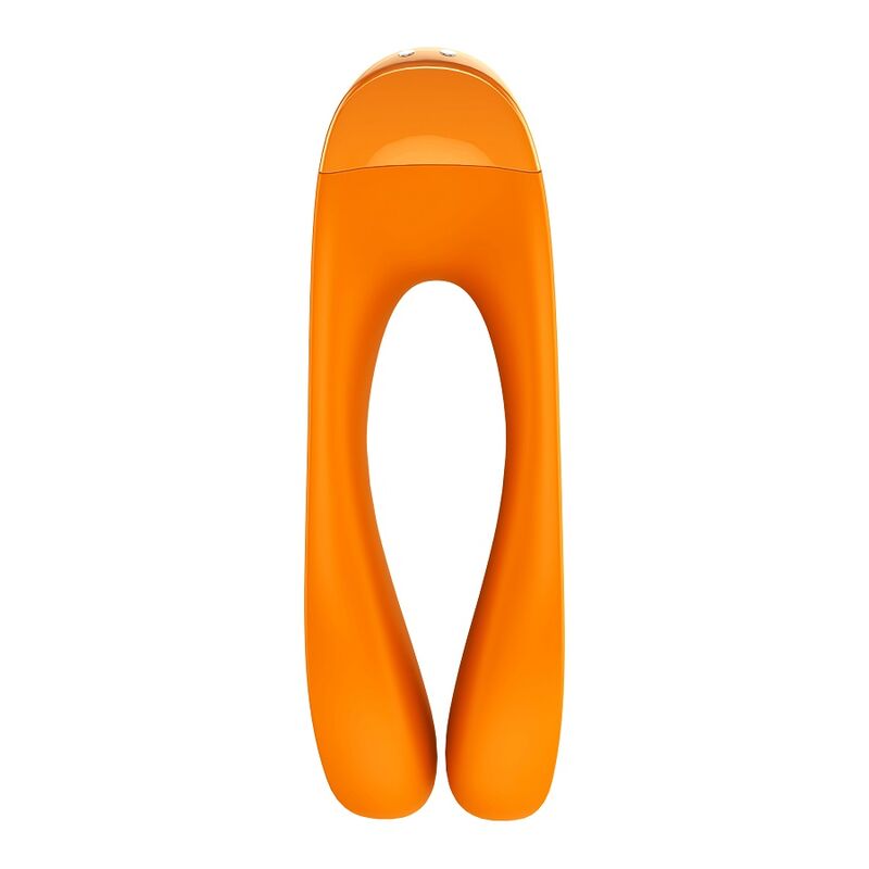 Satisfyer Candy Cane Finger Vibrator Orange | Niks.fi verkkokauppa