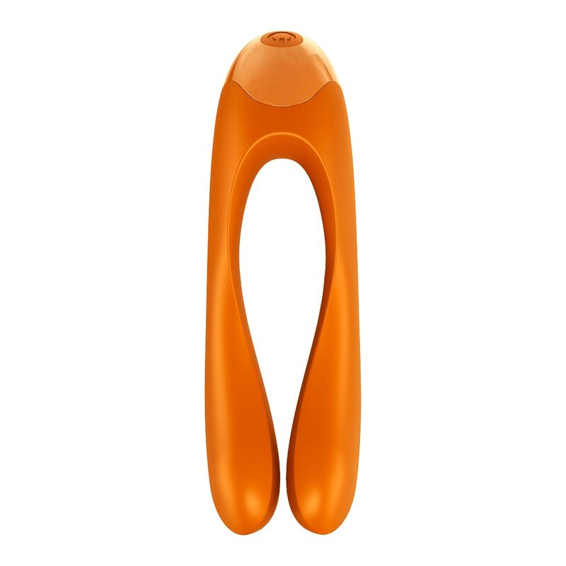 Satisfyer Candy Cane Finger Vibrator Orange | Niks.fi verkkokauppa
