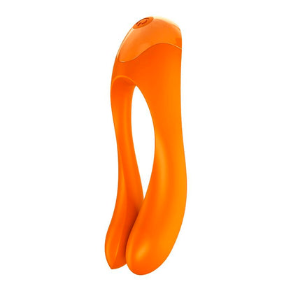 Satisfyer Candy Cane Finger Vibrator Orange | Niks.fi verkkokauppa
