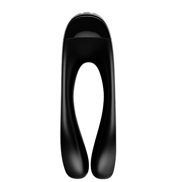 Satisfyer Candy Cane Finger Vibrator Black | Niks.fi verkkokauppa