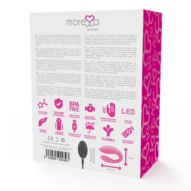 Moressa Lauren Remote Control Stimulator For Couples | Niks.fi verkkokauppa