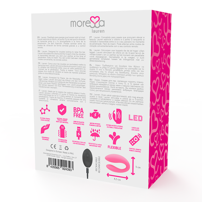 Moressa Lauren Remote Control Stimulator For Couples | Niks.fi verkkokauppa