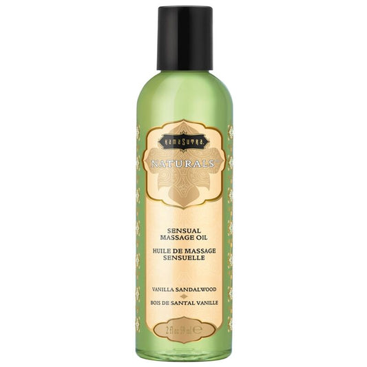 Kamasutra Natural Massage Oil Vanilla Sandalwood 59 Ml | Niks.fi verkkokauppa