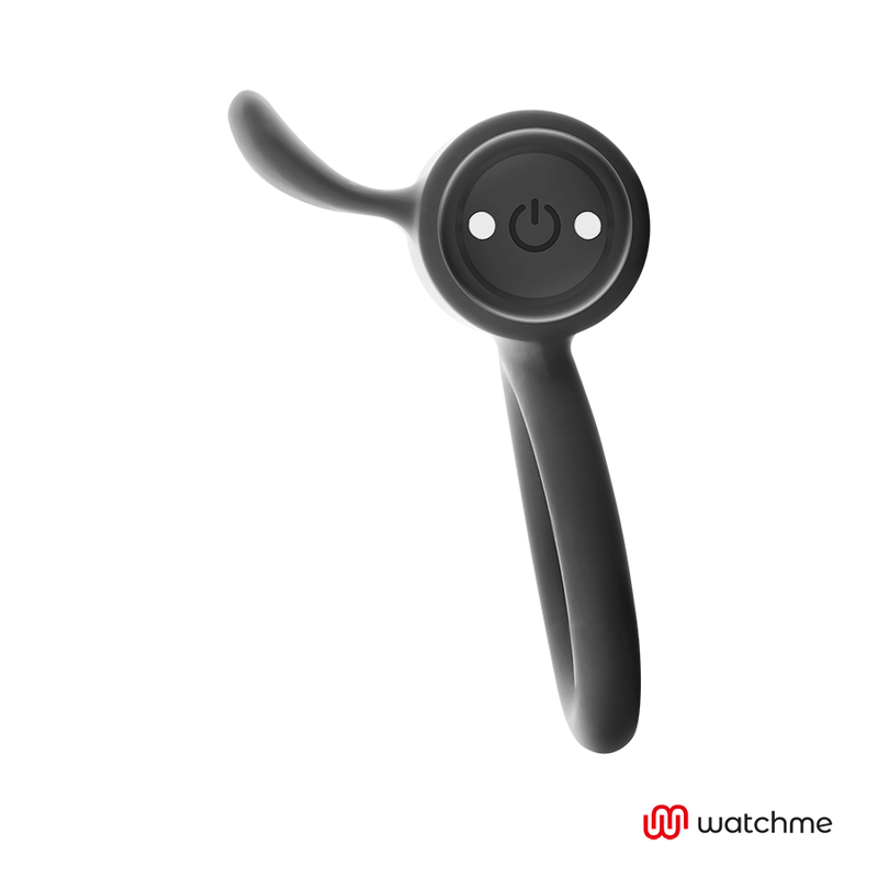Black&Silver Cameron Remote Control Cockring Watchme | Niks.fi verkkokauppa