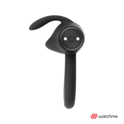 Black&Silver Agron Remote Control Cockring Watchme | Niks.fi verkkokauppa