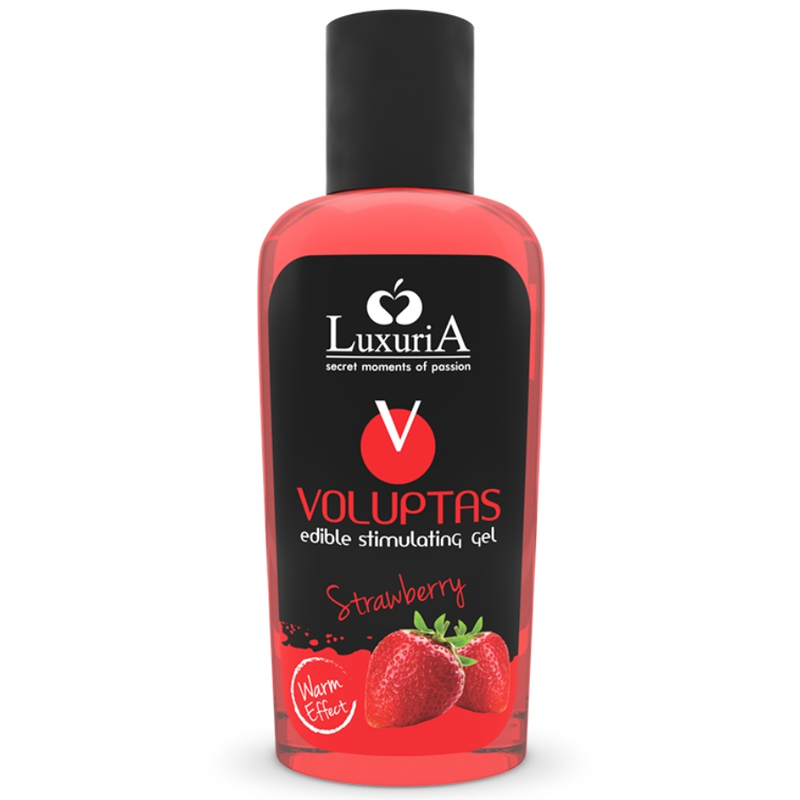 Intimateline Luxuria Voluptas Edible Massage Gel Warming Effect Strawberry 100 Ml | Niks.fi verkkokauppa