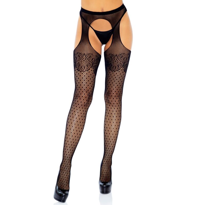 Leg Avenue Polka Dot Suspender Hose One Size | Niks.fi verkkokauppa
