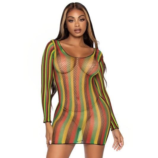 Leg Avenue Rasta Mini Dress One Size | Niks.fi verkkokauppa
