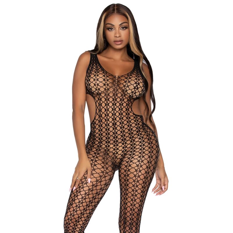 Leg Avenue Lattice Net Bodystocking One Size | Niks.fi verkkokauppa