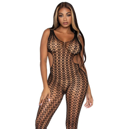 Leg Avenue Lattice Net Bodystocking One Size | Niks.fi verkkokauppa