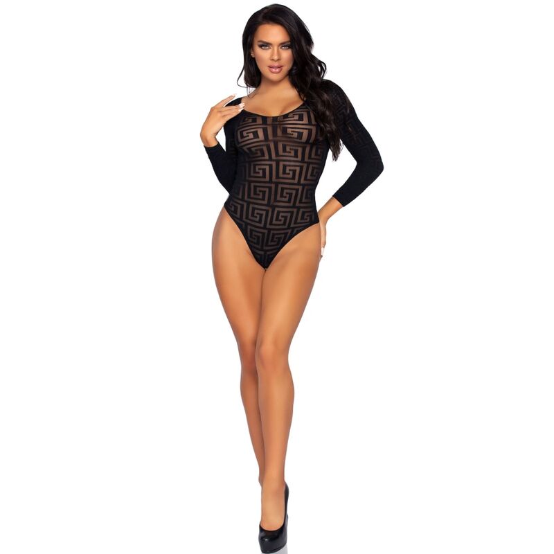 Leg Avenue Mosaic Snap Croth Bodysuit One Size | Niks.fi verkkokauppa