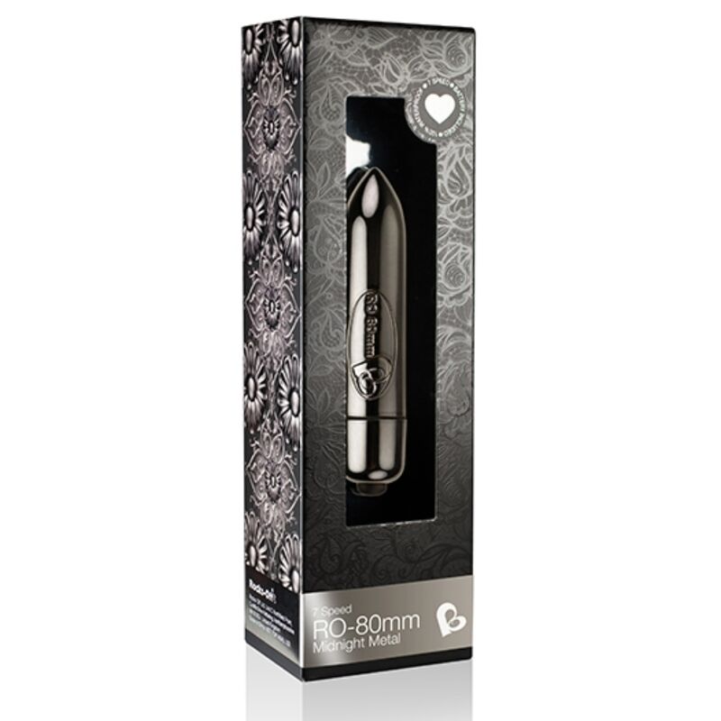 Rocks-Off Vibrating Bullet Ro-80Mm Midnight Metal | Niks.fi verkkokauppa