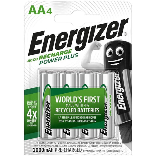 Energizer Rechargeable Batteries Aa4 Blister 4 | Niks.fi verkkokauppa