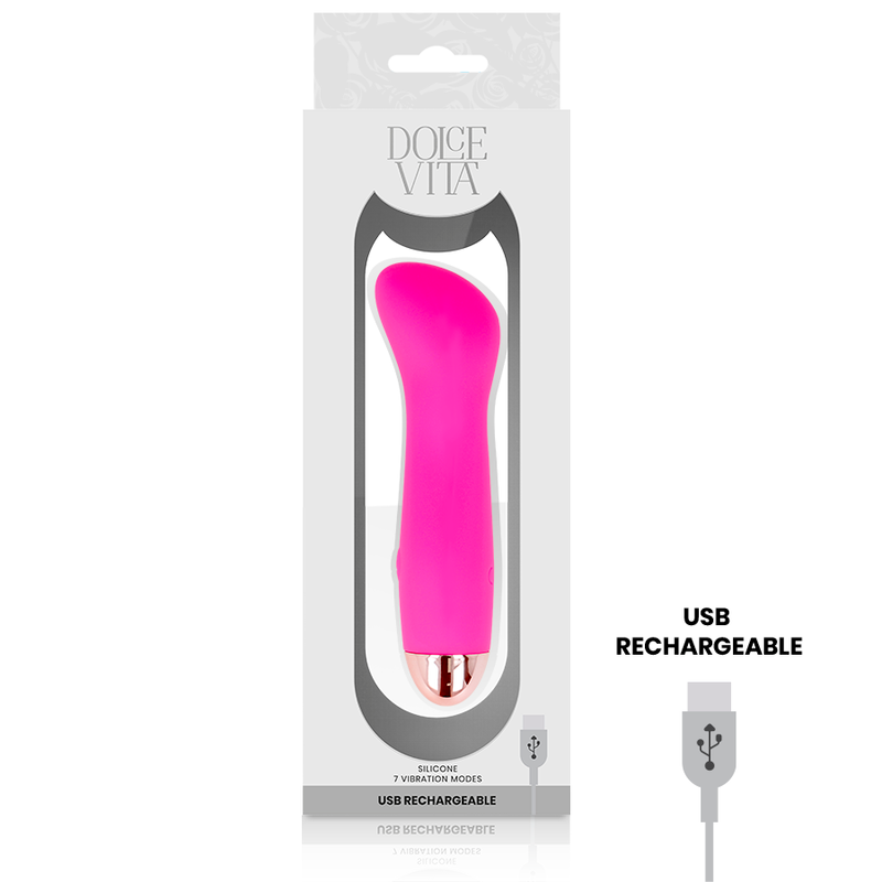 Dolce Vita Rechargeable Vibrator One Pink 7 Speed | Niks.fi verkkokauppa