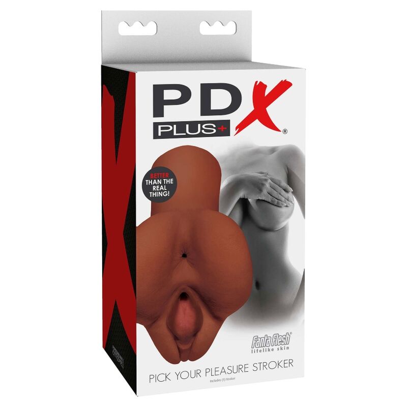 Pdx Plus Pick Your Pleasure Double Brown Masturbator | Niks.fi verkkokauppa