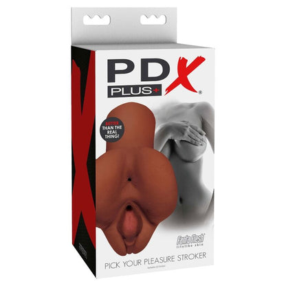 Pdx Plus Pick Your Pleasure Double Brown Masturbator | Niks.fi verkkokauppa