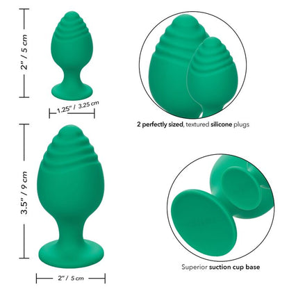 Calexotics Cheeky Buttplug Green | Niks.fi verkkokauppa