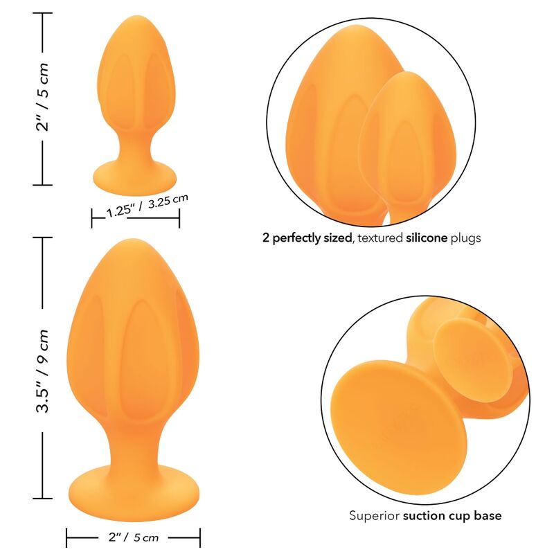 Calexotics Cheeky Buttplug Orange | Niks.fi verkkokauppa