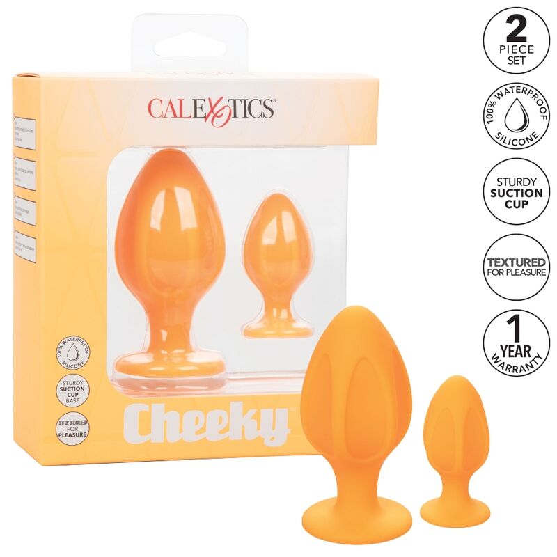 Calexotics Cheeky Buttplug Orange | Niks.fi verkkokauppa
