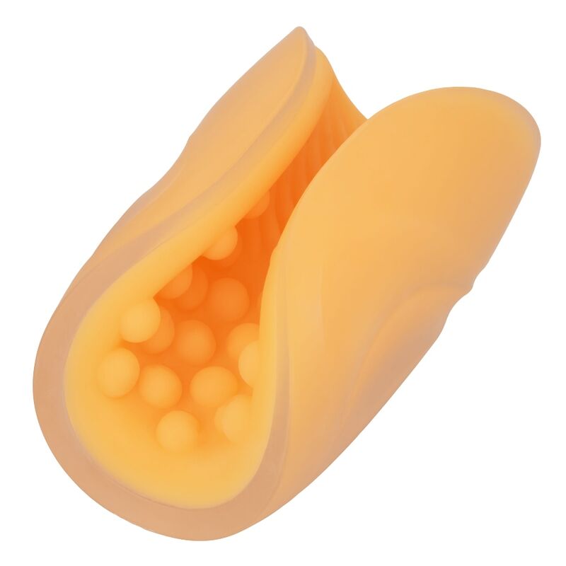 Calexotics Beaded Grip Masturbator Orange | Niks.fi verkkokauppa