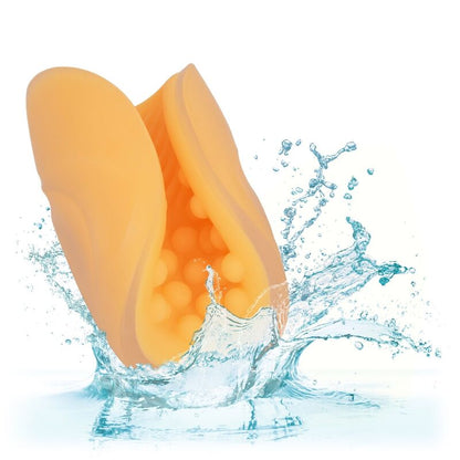 Calexotics Beaded Grip Masturbator Orange | Niks.fi verkkokauppa
