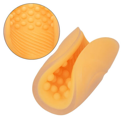 Calexotics Beaded Grip Masturbator Orange | Niks.fi verkkokauppa
