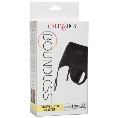 Calexotics Boundless Thong With Garter S/M | Niks.fi verkkokauppa