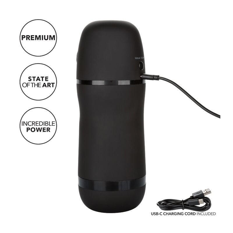 Calexotics Optimum Power Stroker Vibrating And Suction Functions | Niks.fi verkkokauppa