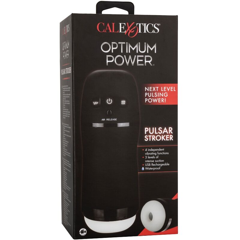 Calexotics Optimum Power Stroker Vibrating And Suction Functions | Niks.fi verkkokauppa