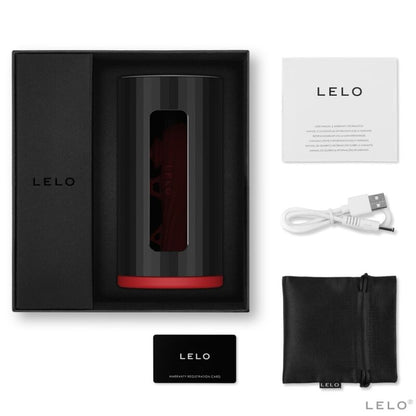 Lelo F1S V2 Masturbator With Sdk Technology Red Black | Niks.fi verkkokauppa