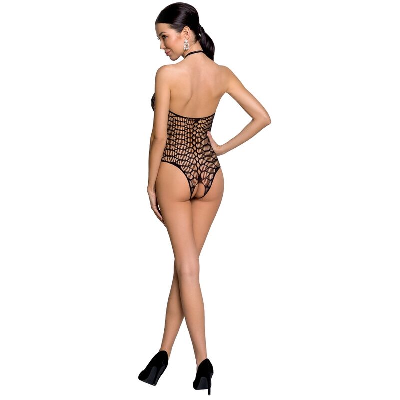 Passion Woman Bs087 Black Bodystocking One Size | Niks.fi verkkokauppa