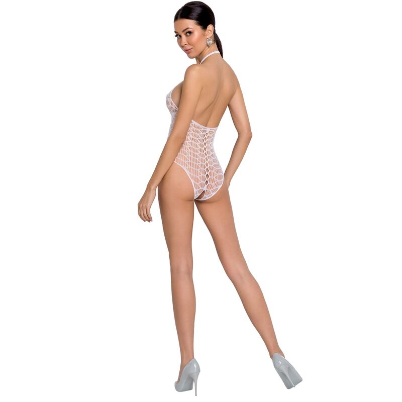Passion Woman Bs087 White Bodystocking One Size | Niks.fi verkkokauppa