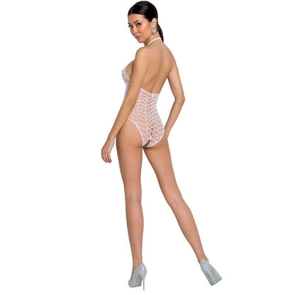 Passion Woman Bs087 White Bodystocking One Size | Niks.fi verkkokauppa
