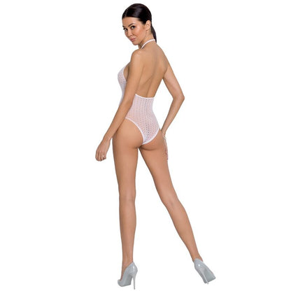 Passion Woman Bs088 White Bodystocking One Size | Niks.fi verkkokauppa