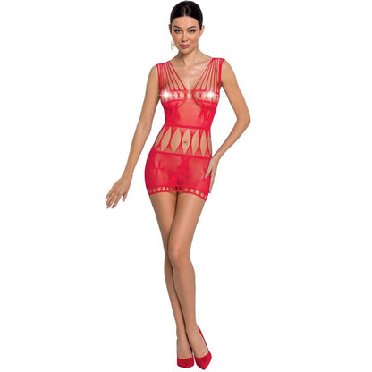 Passion Woman Bs090 Red Bodystocking One Size | Niks.fi verkkokauppa