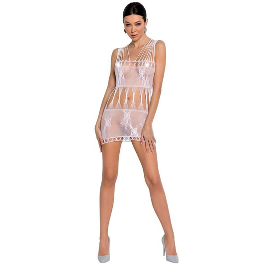 Passion Woman Bs090 White Bodystocking One Size | Niks.fi verkkokauppa