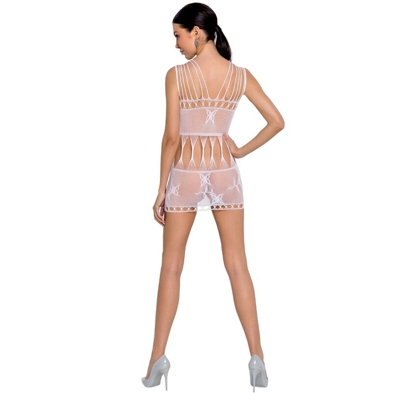 Passion Woman Bs090 White Bodystocking One Size | Niks.fi verkkokauppa