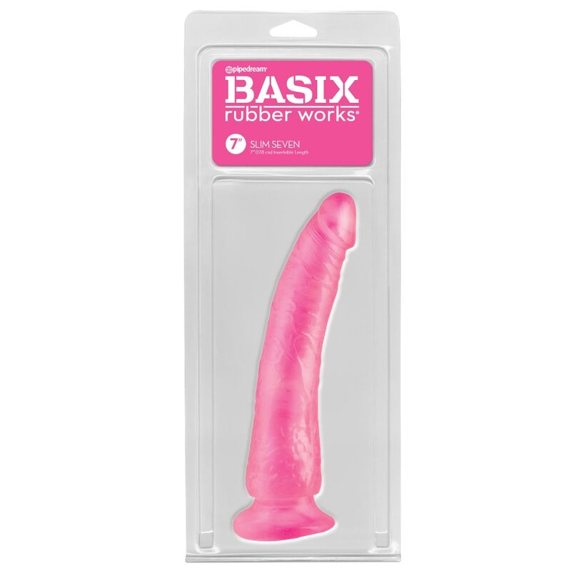 Basix Jelly Penis Slim 19 Cm Pink | Niks.fi verkkokauppa