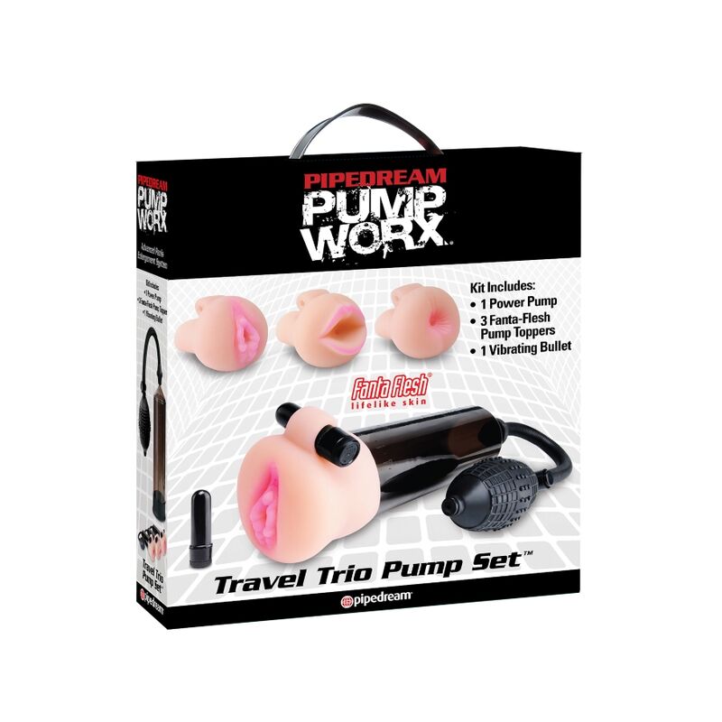 Penispumppusetti Worx Travel Trio | Niks.fi verkkokauppa