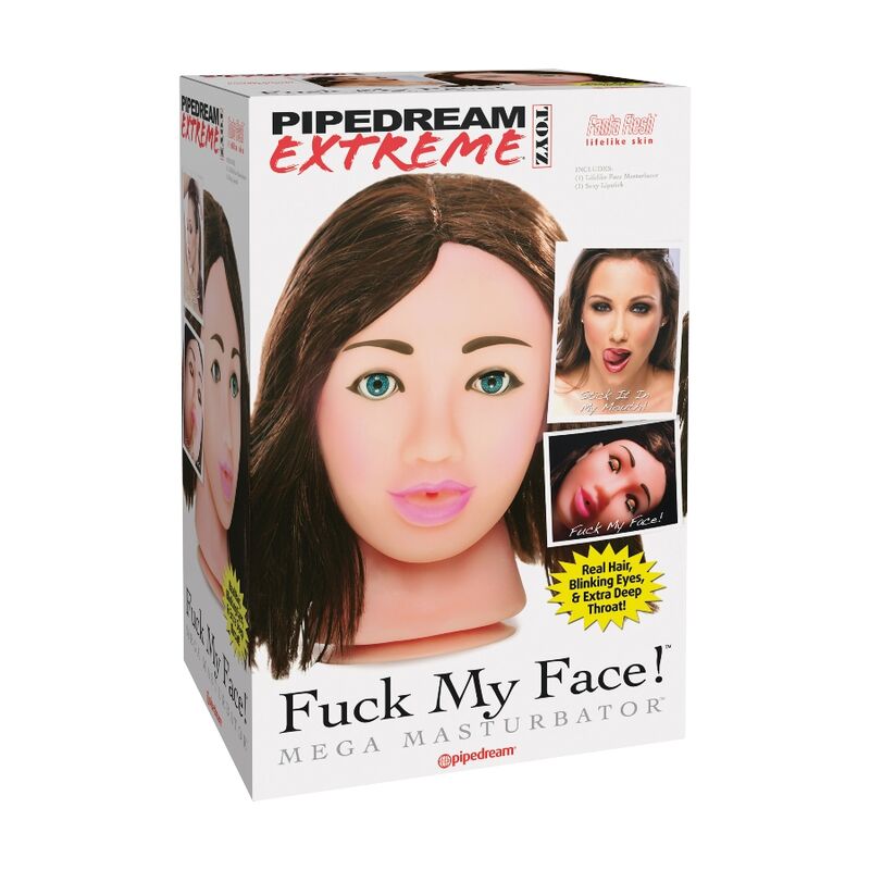 Extreme Toyz Fuck Me Mega Masturbador Brown Face | Niks.fi verkkokauppa