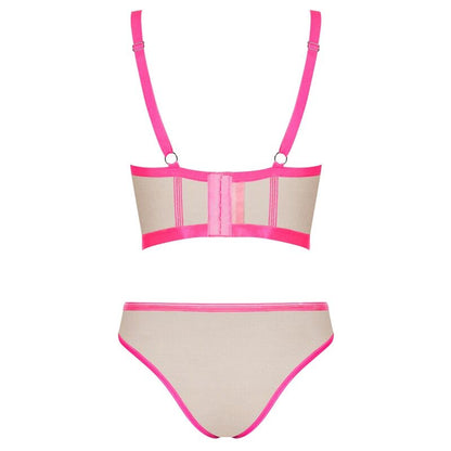 Obsessive Nudelia Set Two Pieces Pink S/M | Niks.fi verkkokauppa