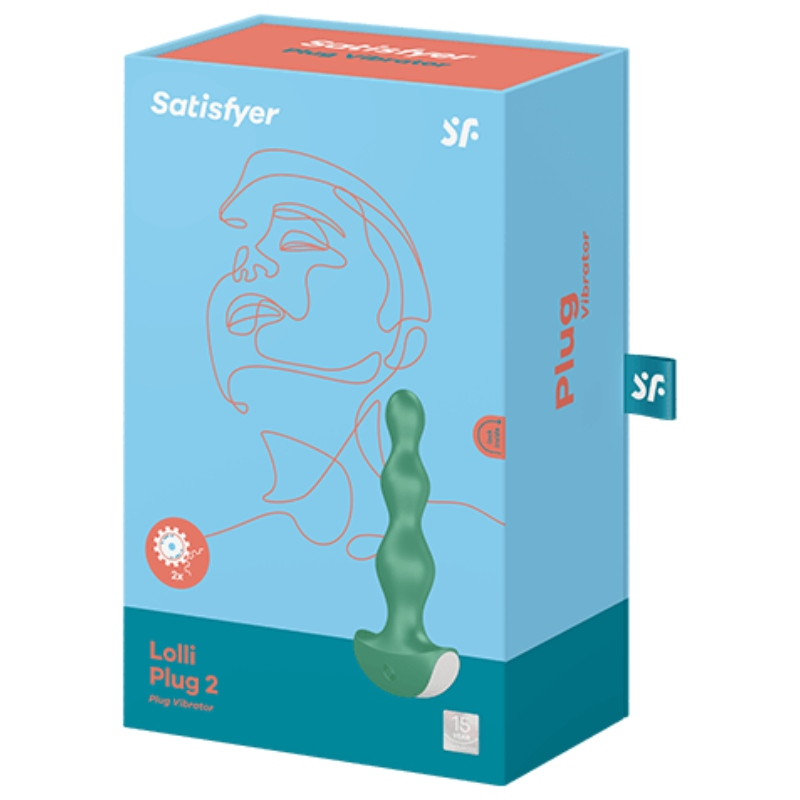 Satisfyer Lolli Plug 2 Plug Vibrator Green | Niks.fi verkkokauppa
