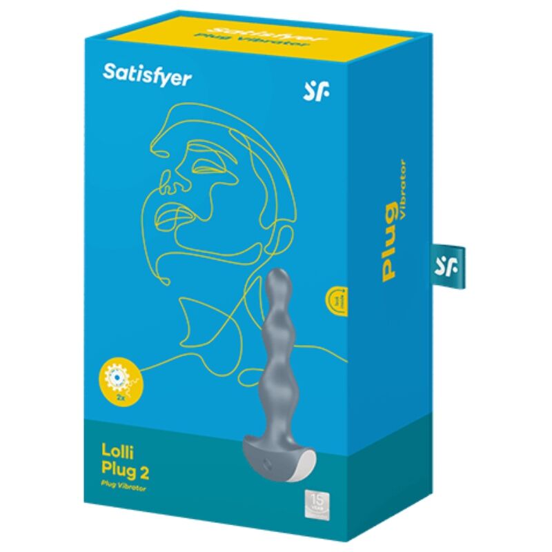 Satisfyer Lolli Plug 2 Plug Vibrator Grey | Niks.fi verkkokauppa