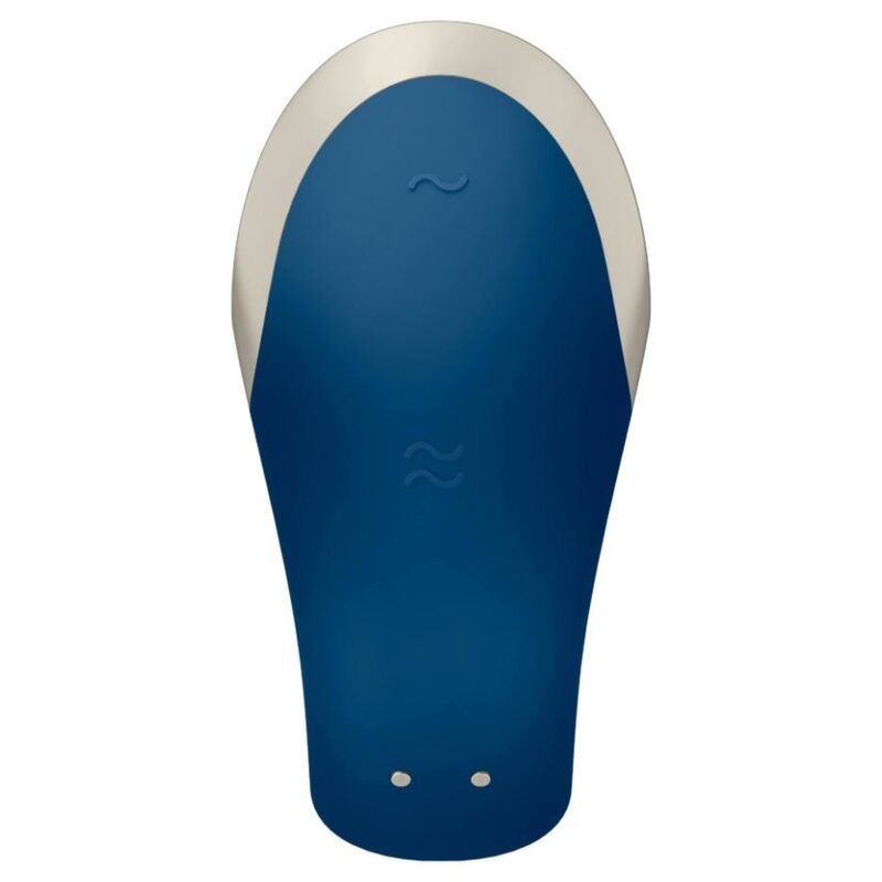 Satisfyer Double Love Luxury Partner Vibrator Blue | Niks.fi verkkokauppa