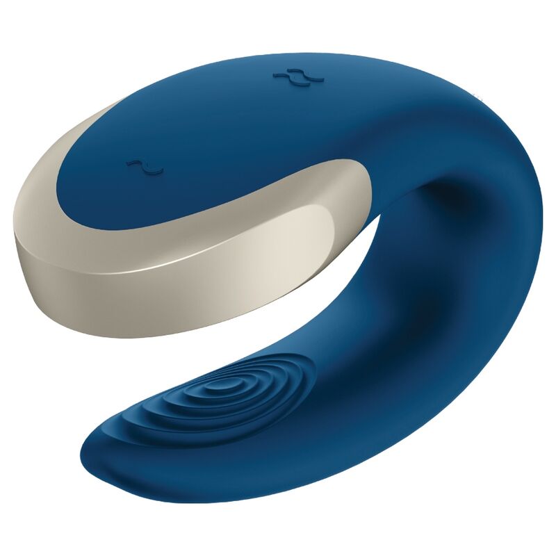 Satisfyer Double Love Luxury Partner Vibrator Blue | Niks.fi verkkokauppa